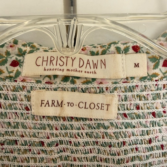Christy Dawn The Devin Dress | Creme Strawberry - Picture 5 of 7